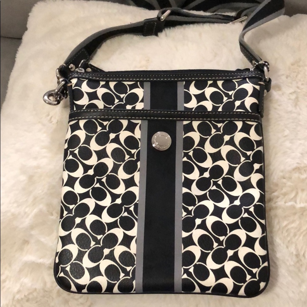 Coach Crossbody bag black/white monogram
